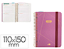 AGENDA ESCOLAR LIDERPAPEL CURSO 23-24 COLLEGE CLASSIC LINES MINI BILINGUE DOS DIAS PAGINA CARTON FORRADO ESPIRAL