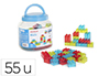 JUEGO DIDACTICO MINILAND BLOQUES COLORES TRANSLUCIDOS 55 PIEZAS