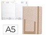 AGENDA ENCUADERNADA LIDERPAPEL SARIA A5 2025 DIA PAGINA COLOR GRIS PAPEL 70 GR