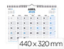 CALENDARIO PARED LIDERPAPEL CLASICO 2025 ESPIRAL 44X32 CM PAPEL 128 GR