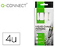 ROTULADOR Q-CONNECT TIZA LIQUIDA PUNTA REDONDA TRAZO 3 MM CAJA DE 4 UNIDADES COLOR BLANCO