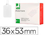 ETIQUETAS COLGANTES Q-CONNECT 36X53 MM CAJA DE 500 UNIDADES