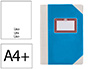 LIBRO CARTONE COSIDO FERNANDES FLECHA DIN A4+ LISO 50 HOJAS 100 GR AZUL
