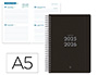 AGENDA ESCOLAR LIDERPAPEL 25-26 ESPIRAL BASIC NEGRO 2 DIAS PAGINA A5 BILINGE PAPEL FSC 70 GR
