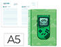 AGENDA ESCOLAR LIDERPAPEL 25-26 ESPIRAL GAME ON VERDE DIA PAGINA A5 BILINGE PAPEL FSC 80 GR