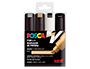 ROTULADOR UNI POSCA PC-8K/4C MARCADOR DE PINTURA PUNTA BISELADA 8 MM BLISTER DE 4 UNIDADES COLORES SURTIDOS