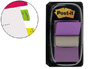 BANDERITAS SEPARADORAS 680-8 VIOLETA DISPENSADOR DE 50 UNIDADES