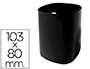 CUBILETE PORTALAPICES Q-CONNECT PLASTICO DIAMETRO 80 MM ALTURA 103 MM NEGRO