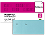 TALONARIO LIDERPAPEL MOSTRADOR 50X110 MM TL08 CELESTE CON MATRIZ