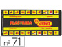 PLASTILINA JOVI 71 NEGRO UNIDAD TAMAO MEDIANO