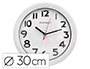 RELOJ Q-CONNECT DE PARED PLASTICO OFICINA REDONDO 30 CM MARCO BLANCO