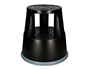 TABURETE Q-CONNECT RUEDAS RETRACTILES TRES RUEDAS DOS NIVELES COLOR NEGRO