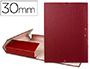 CARPETA PROYECTOS LIDERPAPEL FOLIO LOMO 30MM CARTON FORRADO ROJA