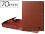 CARPETA PROYECTOS LIDERPAPEL FOLIO LOMO 70MM CARTON FORRADO CUERO
