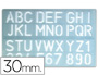 PLANTILLA LIDERPAPEL ROTULACION 1600 LETRAS Y NUMEROS 30 MM