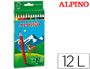 LAPICES DE COLORES ALPINO 654 CAJA DE 12 COLORES LARGOS