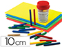 PUNZON FAIBO PLASTICO CON PUNTA DE ACERO LATONADO 10 CM COLORES SURTIDOS