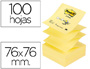 BLOC DE NOTAS ADHESIVAS QUITA Y PON POST-IT 76X76 MM Z-NOTES