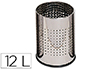 PAPELERA METALICA Q-CONNECT PERFORADA CROMADA 250X325 MM
