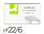 GRAPAS Q-CONNECT N 22/6 24/6 GALVANIZADAS CAJA DE 1000 UNIDADES