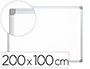 PIZARRA BLANCA Q-CONNECT LAMINADA MARCO DE ALUMINIO 200X100 CM