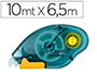 PEGAMENTO Q-CONNECT ROLLER COMPACT NO PERMANENTE 6,5 MM DE ANCHO X 10 MT UNIDAD