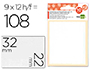 ETIQUETAS LIDERPAPEL SOBRE DE 10 H. + 2 H. OBSEQUIO 22X32 MM -9 UNIDADES POR HOJA
