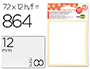 ETIQUETAS LIDERPAPEL SOBRE DE 10 H. + 2 H. OBSEQUIO 8X12 MM -72 UNIDADES POR HOJA