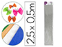 PAPEL CRESPON LIDERPAPEL 50 CM X 2.5M METALIZADO PLATA