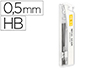 MINAS LIDERPAPEL GRAFITO 0,5 MM HB TUBO DE 12 MINAS