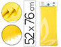 PAPEL SEDA LIDERPAPEL 52X76CM 18G/M2 BOLSA DE 5 HOJAS AMARILLO
