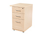 CAJONERA ROCADA CON 2 CAJONES Y 1 CARPETERO SERIE STORE 72X50X60 ACABADO AA01 HAYA/HAYA