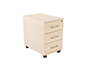 CAJONERA ROCADA CON 3 CAJONES SERIE STORE 58X40X59,5 ACABADO AA01 HAYA/HAYA