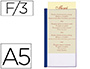 PORTA MENUS LIDERPAPEL PVC DIN A5 CON 3 FUNDAS