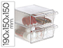 ARCHICUBO ARCHIVO 2000 4 CAJONES ORGANIZADOR MODULAR PLASTICO 190X150X150 MM INCLUYE 2 CLIPS DE SUJECION