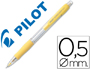 PORTAMINAS PILOT SUPER GRIP AMARILLO 0,5 MM SUJECION DE CAUCHO