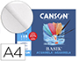 PAPEL ACUARELA BASIK CANSON DIN A4+ 370 GR PACK DE 6 HOJAS24 X 32 CM