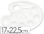 PALETA PLASTICO LIDERCOLOR OVALADA 10 HUECOS DIESTROS TAMAO 17X22,5CM