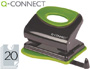 TALADRADOR Q-CONNECT KF00995 METALICO CON EMPUADURA DE CAUCHO CAPACIDAD 20 HOJAS