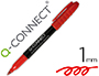 ROTULADOR Q-CONNECT PARA CD/DVD PUNTA FIBRA PERMANENTE ROJO PUNTA REDONDA 1 MM