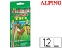 LAPICES DE COLORES ALPINO TRI ESTUCHE DE 12 COLORES SURTIDOS