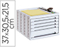 FICHERO CAJONES DE SOBREMESA ARCHIVO 2000 305X370X215 MM BANDEJA ORGANIZADORA SUPERIOR 5 CAJONES GRIS OPACO
