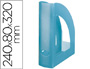 REVISTERO PLASTICO Q-CONNECT TURQUESA TRANSLUCIDO