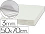 CARTON PLUMA LIDERPAPEL BLANCO ADHESIVO 1 CARA 50X70 CM ESPESOR 3 MM