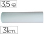 PAPEL BLANCO BOBINA ANCHO 31 CM LONGITUD 250 MT GRAMAJE 50 GR PESO 3,5 KG