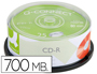 CD-R Q-CONNECT CAPACIDAD 700MB DURACION 80MIN VELOCIDAD 52X BOTE DE 25 UNIDADES