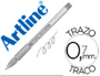 BOLIGRAFO ARTLINE 1900 SOFTLINE TINTA ACEITE METALICO PLATA