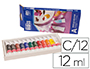 PINTURA ACRILICA ARTIST CAJA CARTON DE 12 COLORES SURTIDOS TUBO DE 12 ML