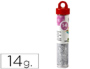 PURPURINA LIDERPAPEL FANTASIA COLOR PLATA BOTE DE 14 GR