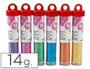 PURPURINA LIDERPAPEL FANTASIA COLORES METALICOS PASTELES BOTE DE 14 GR